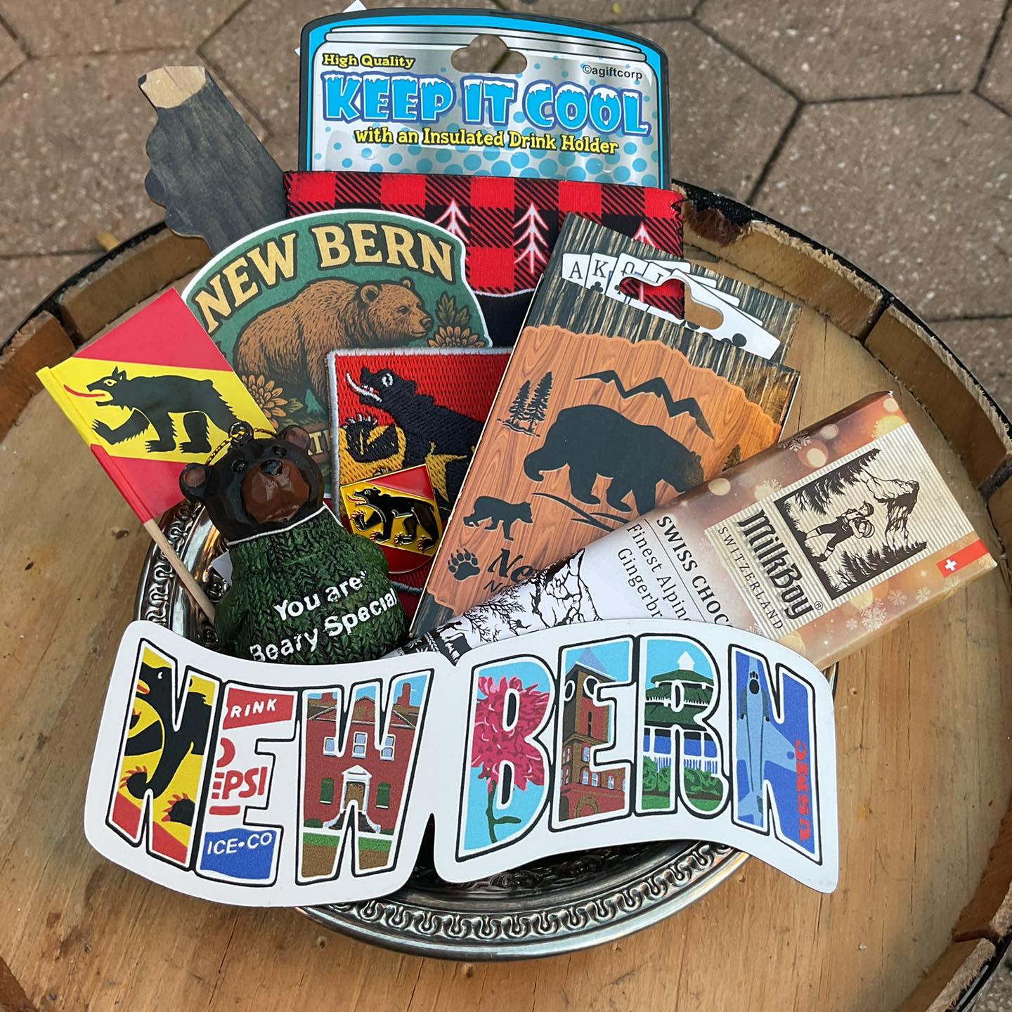 New Bern Postcard Mural Sticker