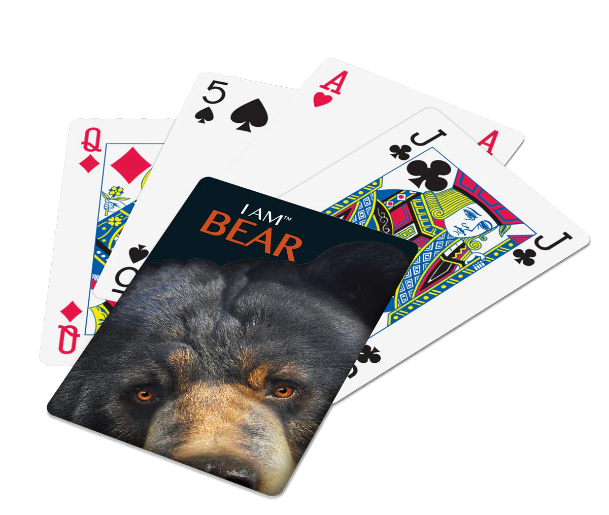 I Am Bear Playing Cards