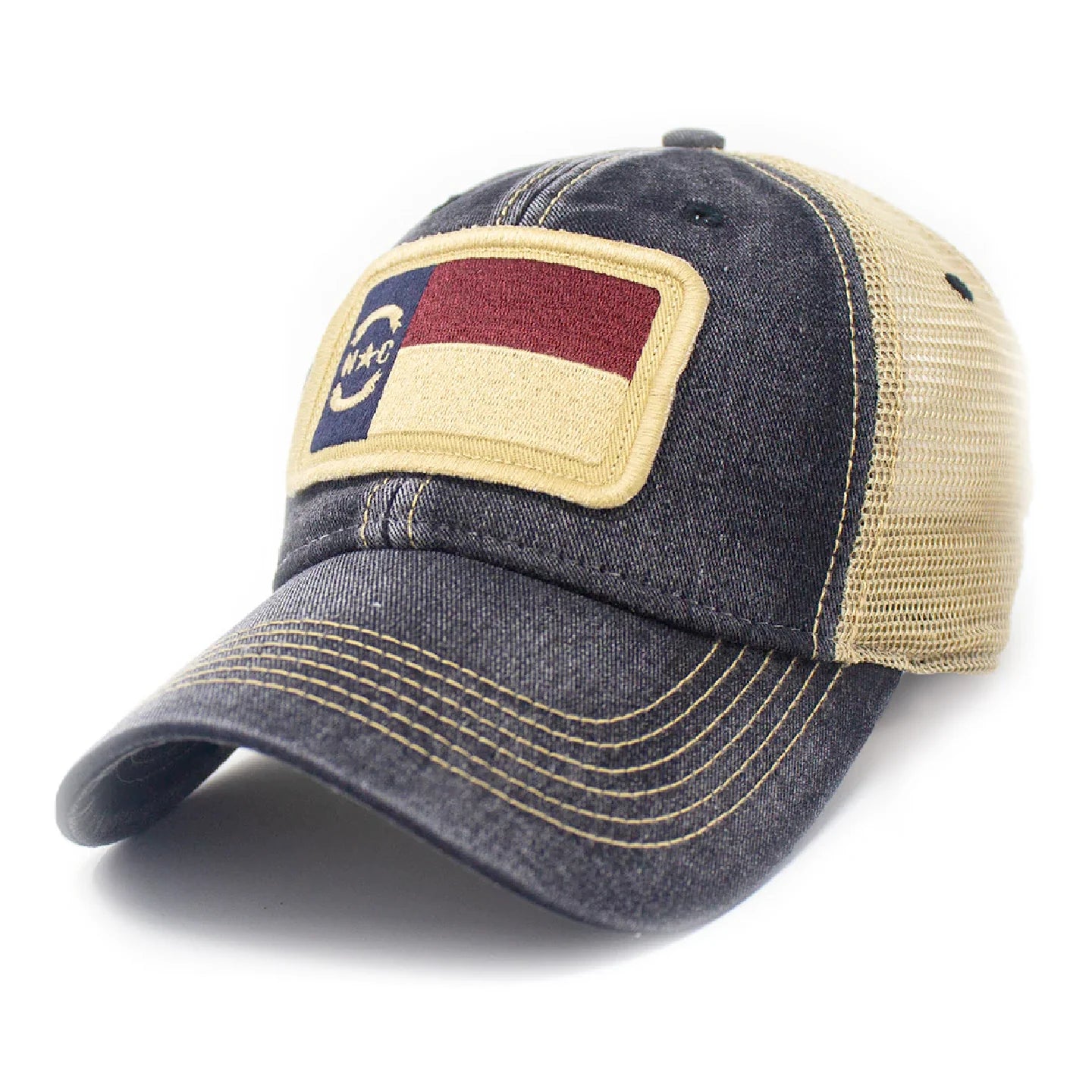 North Carolina Flag Patch Trucker Hat