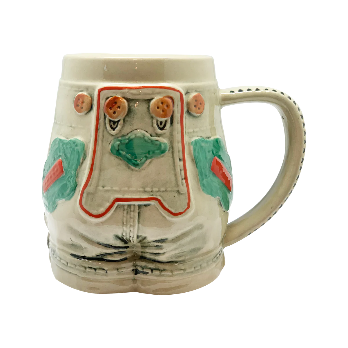 Lederhosen Ceramic German Beer Stein