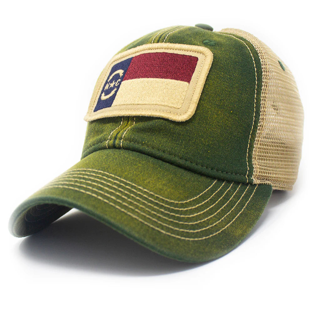 North Carolina Flag Patch Trucker Hat